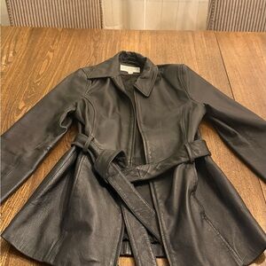 Sonoma Dark Black/Brown Leather Women's Jacket